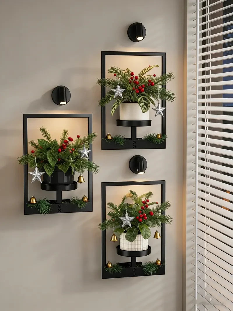 Wall Planters with Spotlights