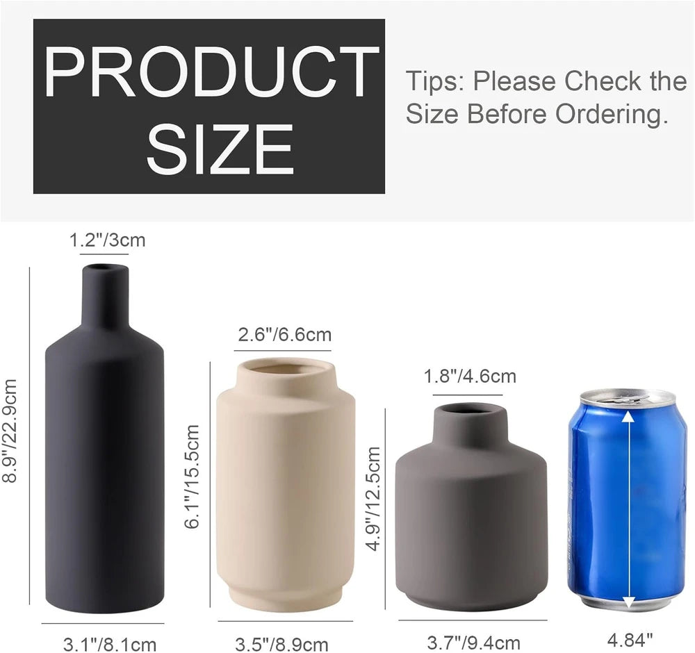 Ceramic Vase Set of 3