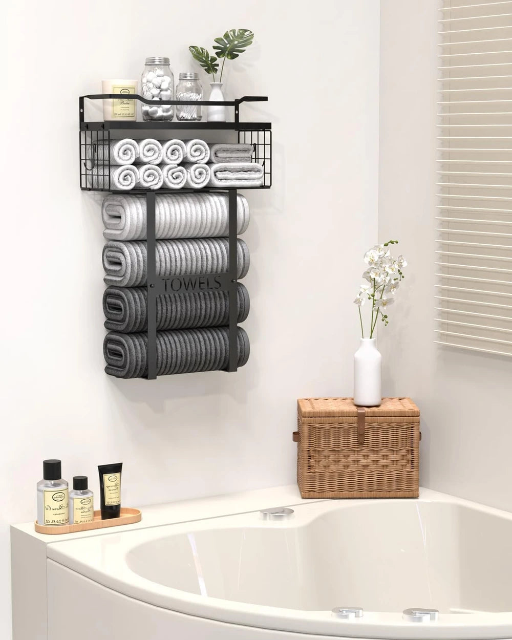 Wall Mounted Towel Rack