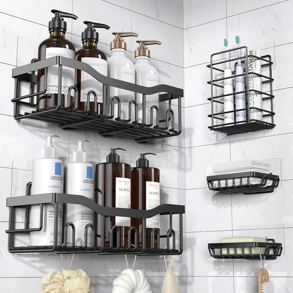 Eudele Stainless Steel Shower Caddy 5-Pack