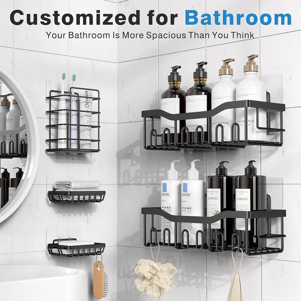Eudele Stainless Steel Shower Caddy 5-Pack